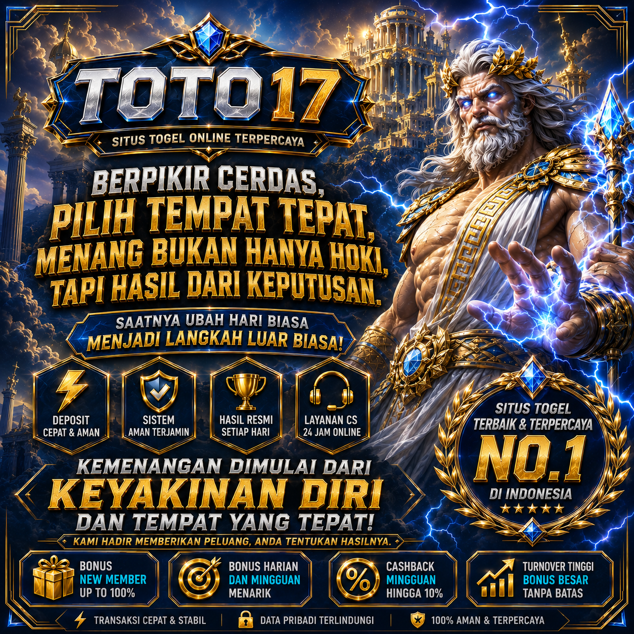 Daftar TOTO17 Sekarang – Bandar Toto Togel & Slot JP Gacor Jackpot Besar Hari Ini